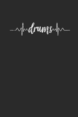 Heartbeat Of Drummer: Graph Paper Notebook / Journal (6 X 9 - 5 Squares per inch - 120 Pages) - Gift Idea for Drummer And Musician