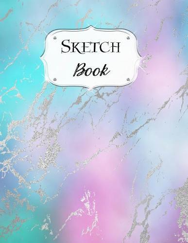 Sketch Book: Pastel Sketchbook Scetchpad for Drawing or Doodling Notebook Pad for Creative Artists #3 Blue Purple Gold