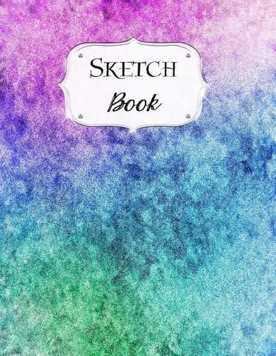 Sketch Book: Pastel Sketchbook Scetchpad for Drawing or Doodling Notebook Pad for Creative Artists #4 Blue Green Purple