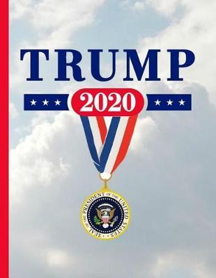 Trump 2020: KAG MAGA 8.5 x 11 Make America Great Again Notebook Journal Planner Diary Doodling Scrapbook Trumpster POTUS paper pad softcover support Red Republican - God Bless America