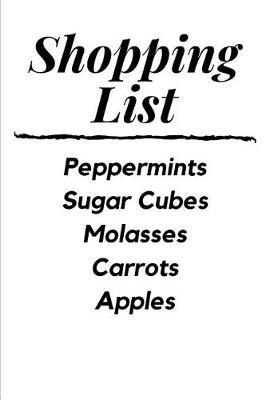 Shopping List: Novelty Equestrian Notebook Small Lined Notebook