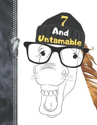 7 And Untamable: Horse Lovers Blank Doodling & Drawing Art Book Laughing Stallion Sketchbook Journal For Boys