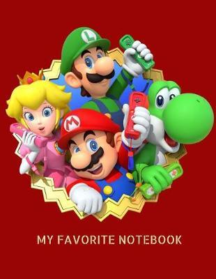 My Favorite Big Red Notebook: Back to School Wide Ruled Lined Subject Journal for Boys and Girls