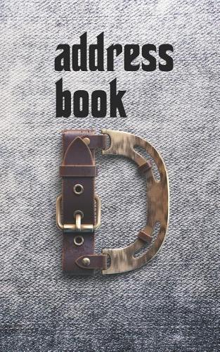 Address Book: Belts & Jeans Motif Monogram Letter D