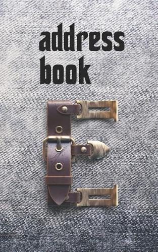 Address Book: Belts & Jeans Motif Monogram Letter E