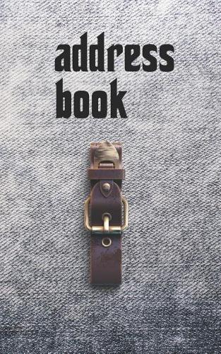 Address Book: Belts & Jeans Motif Monogram Letter I