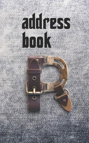 Address Book: Belts & Jeans Motif Monogram Letter R