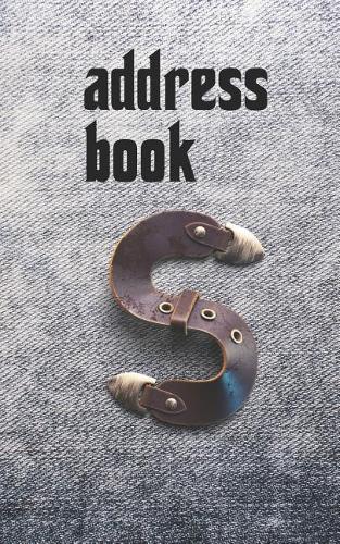 Address Book: Belts & Jeans Motif Monogram Letter S