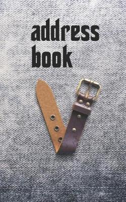 Address Book: Belts & Jeans Motif Monogram Letter V