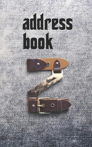 Address Book: Belts & Jeans Motif Monogram Letter Z