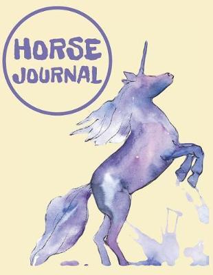 Horse Journal: Beautiful Journal/Notebook for Adults/Children Animals Lovers to Writing (8.5x11 Inch. 21.59x27.94 cm.) Journal Lined Paper 120 Blank Pages (PURPLE&YELLOW&BLUE Pattern)