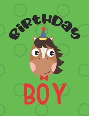 Birthday Boy: Beautiful Horse Journal/Notebook for Adults/Children Animals Lovers to Writing (8.5x11 Inch. 21.59x27.94 cm.) Journal Lined Paper 120 Blank Pages (GREEN&BLACK&RED&BROWN Pattern)