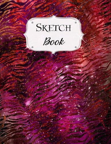 Sketch Book: Animal Print Sketchbook Scetchpad for Drawing or Doodling Notebook Pad for Creative Artists #3 Red Black