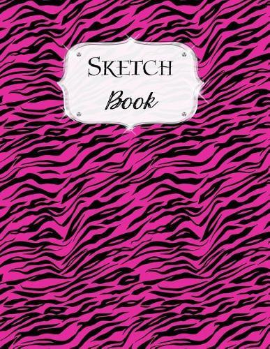 Sketch Book: Animal Print Sketchbook Scetchpad for Drawing or Doodling Notebook Pad for Creative Artists #10 Pink Black