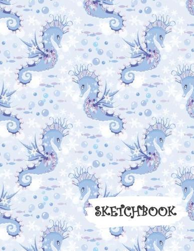 Sketchbook: Royal Seahorse Fun Framed Drawing Paper Notebook