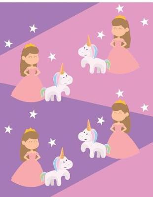 Blank Sketchbook for Girls - Princess and Unicorns: Draw and Create Your Own Comic Book: 8.5 x 11 with 120 Pages Journal Notebook comic panel for artists of all levels (Blank Comic Books)