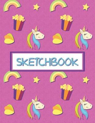 Blank Sketchbook for Girls Unicorn: Draw and Create Your Own Comic Book: 8.5 x 11 with 120 Pages Journal Notebook comic panel for artists of all levels (Blank Comic Books)