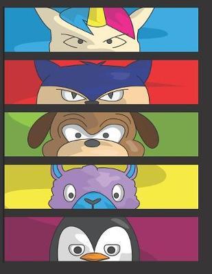 Draw Your Own Comic - Unicorn Cat Dog Llama Penguin Sketchbook: Draw and Create Your Own Comic Sketchbook: 8.5 x 11 with 120 Pages Journal Notebook comic panel for artists of all levels (Blank Comic Books)