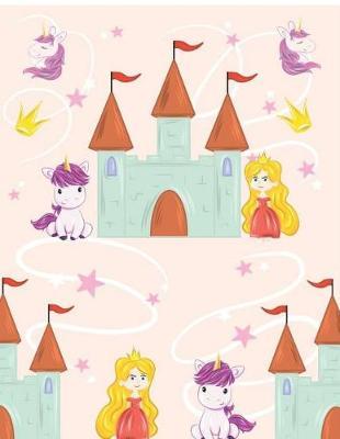 Sketchbook for gilrs - Princess Unicorn Crown: Draw and Create Your Own Comic Book: 8.5 x 11 with 120 Pages Journal Notebook comic panel for artists of all levels (Blank Comic Books)