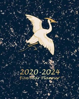 2020-2024 Five Year Planner: Swan Marble Monthly Calendar Schedule Organizer (60 Months) For The Next Five Years With Holidays and inspirational Quotes