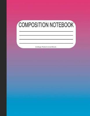 Composition Notebook College Ruled Lined Book: White Blank Lined Retro Composition Book Writing Journal Gift for High School College Students or Teachers