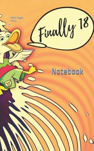 Notebook: Age of majority adult eighteen cartoon