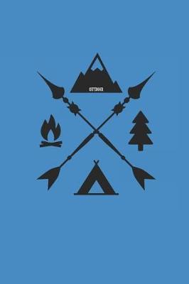 Outdoor: Camping Notebook Camper dotted Notizbuch Planer 6x9 Punkteraster dot grid