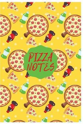 Pizza Notes: Cute Notebook/Journal for Adults/Children Fastfood Lovers to Writing (6x9 Inch. 15.24x22.86 cm.) College Ruled Lined Paper 120 Blank Pages (GREEN&RED&YELLOW&BLACK Pattern)