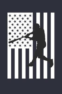 American Flag Softball Notebook - USA Flag Softball Journal - Fourth of July Gift for Softball Player: Medium College-Ruled Journey Diary, 110 page, Lined, 6x9 (15.2 x 22.9 cm)