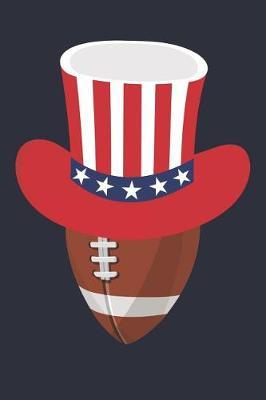 USA Flag Football Notebook - American Flag Football Journal - Fourth of July Gift for Football Player: Medium College-Ruled Journey Diary, 110 page, Lined, 6x9 (15.2 x 22.9 cm)