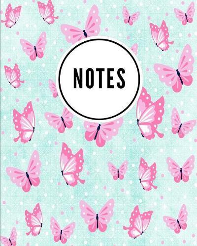 Notes: Pastel Butterfly Print (1) - Cute Writing Notebook For School, Home & Office - [Classic]
