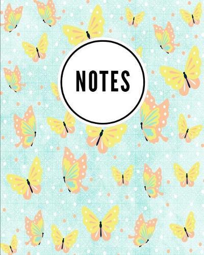 Notes: Pastel Butterfly Print (3) - Cute Writing Notebook For School, Home & Office - [Classic]
