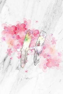 H: Dotted Grid Notebook Bullet Grid Floral Journal Monogram Initial Letter H for Bullet Journaling, Writing, Sketching, Diary, Calligraphy (112 pages, 6 x 9)