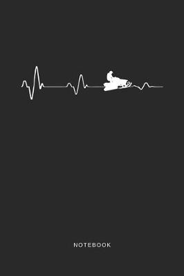 Notebook: A5 Blanko Notizbuch und Taschenbuch fur Freunde oder Familie - Ein lustiges Geschenk fur jeden Schneemobil und Wintersport Fan