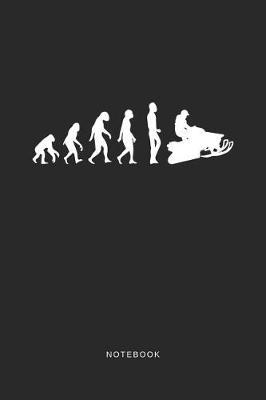 Notebook: A5 Blanko Notizbuch und Taschenbuch fur Freunde oder Familie - Ein lustiges Geschenk fur jeden Schneemobil und Wintersport Fan