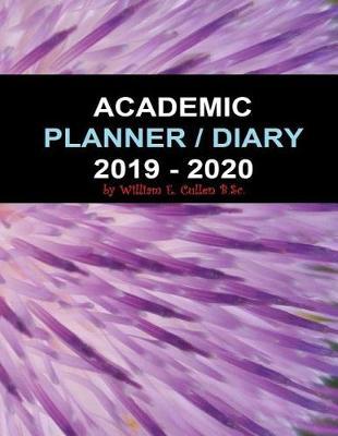 Academic Planner / Diary: 2019-2020 Purple Abstract Cover 8.5 x 11