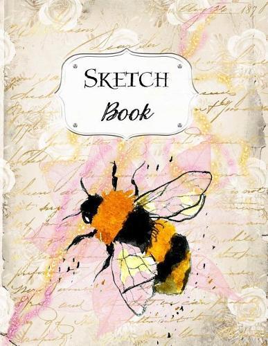 Sketch Book: Bee Sketchbook Scetchpad for Drawing or Doodling Notebook Pad for Creative Artists #6 Pink Ivory