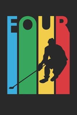 Hockey Notebook for 4 Year Old Boys and Girls - Colorful Hockey Journal - 4th Birthday Gift for Hockey Player Diary: Medium College-Ruled Journey Diary, 110 page, Lined, 6x9 (15.2 x 22.9 cm)