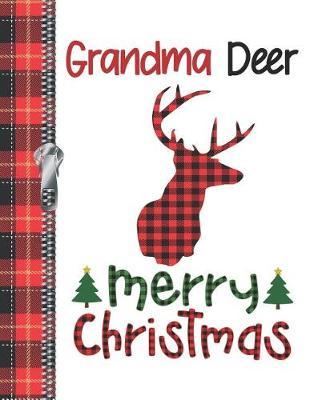 Grandma Deer Merry Christmas: Buffalo Red Plaid Silhouette Doodling Writing Journal Diary For Grandmothers