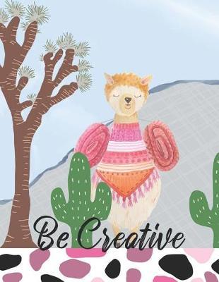 Creative Notebook - One -: Cute fun llama write and draw notebook for the creative in you