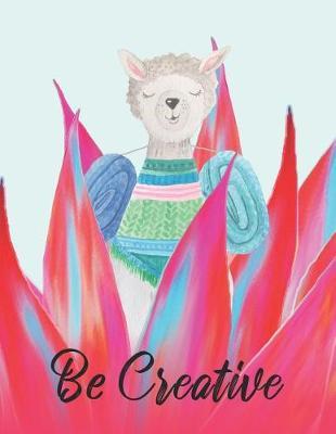 Creative Notebook - Three -: Cute fun llama write and draw notebook for the creative in you