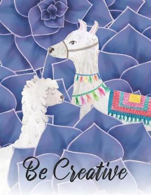 Creative Notebook - Six -: Cute fun llama write and draw notebook for the creative in you