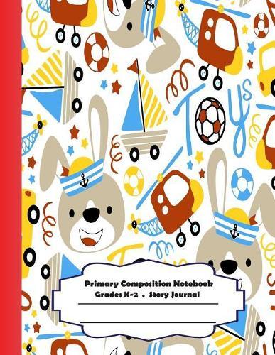Primary Composition Notebook: Primary Composition Notebook Story Paper - 8.5x11 - Grades K-2: Hello bunny School Specialty Handwriting Paper Dotted Middle Line (Kindergarten Composition Notebooks)