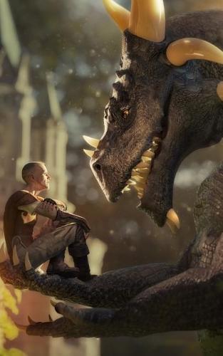 Notebook: Fantasy Dragon Mythology Dragons Myth 5 x 8 150 Rules Pages