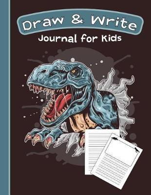 Draw & Write Journal for Kids: Cute Dinosaur Notebook - Primary Draw & Write - Storybook - Diary, 8.5 x 11 110 pages