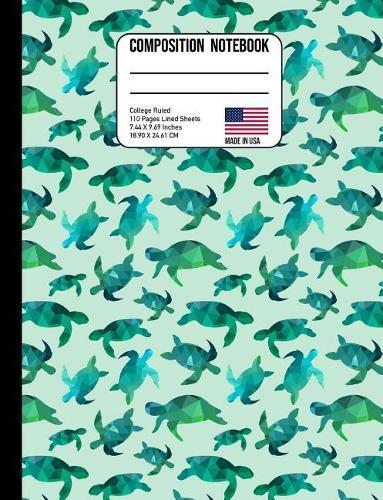 Composition Notebook Wide Ruled: Ocean Sea Turtles Back to School Composition Book for Teachers, Students, Kids and Teens