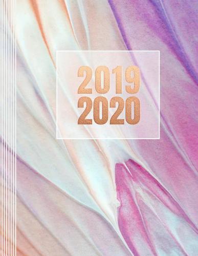 2019-2020: Akademischer Kalender Planer fur Frauen - Jahr ab Juli 2019 bis Juni 2020 - Jahresubersicht, Monatsubersicht, Wochenubersicht - Mit To Do Liste + 44 Notizen Seiten punktiert - Pastell Creme Pink Violett Rosegold