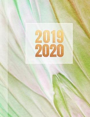 2019-2020: Akademischer Kalender Planer fur Frauen - Jahr ab Juli 2019 bis Juni 2020 - Jahresubersicht Monatsubersicht Wochenubersicht Mit To Do Liste + 44 Notizen Seiten punktiert - Pastell Creme Grun Gold