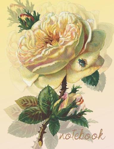 Notebook: Composition Notebook, Graph Paper, Vintage Flower Design