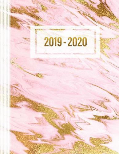 2019-2020: Akademischer Kalender Planer fur Frauen - Jahr ab Juli 2019 bis Juni 2020 - Jahresubersicht Monatsubersicht Wochenubersicht Mit To Do Liste + 44 Notizen Seiten punktiert - Pink Weiss Rosegold